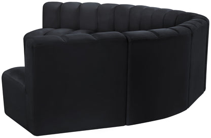 Arc - Velvet 7 Piece U-Shaped Modular Sofa