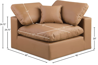 Comfy - Faux Leather Corner Chair