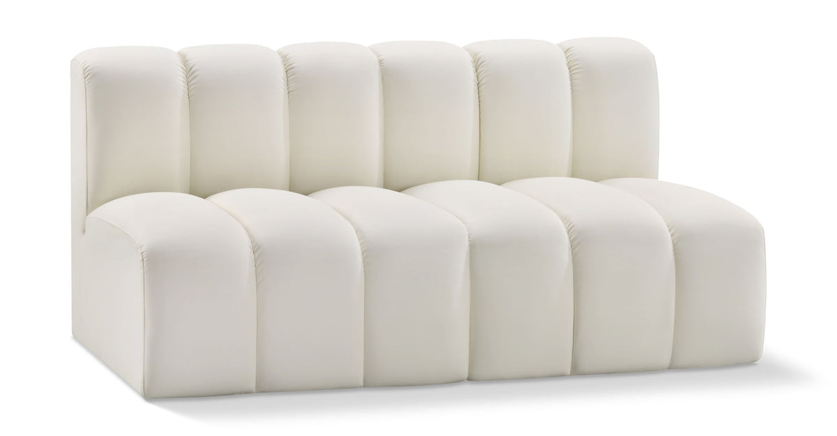 Arc - Faux Leather 2 Seats Modular Sofa