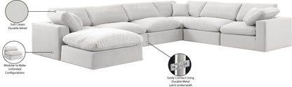 Comfy - 7 Piece Velvet Modular Sectional With Chaise