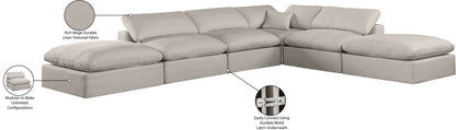 Comfy - 6 Piece Linen Modular Sectional