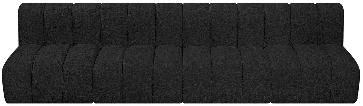 Arc - Boucle Fabric 4 Seats Modular Sofa