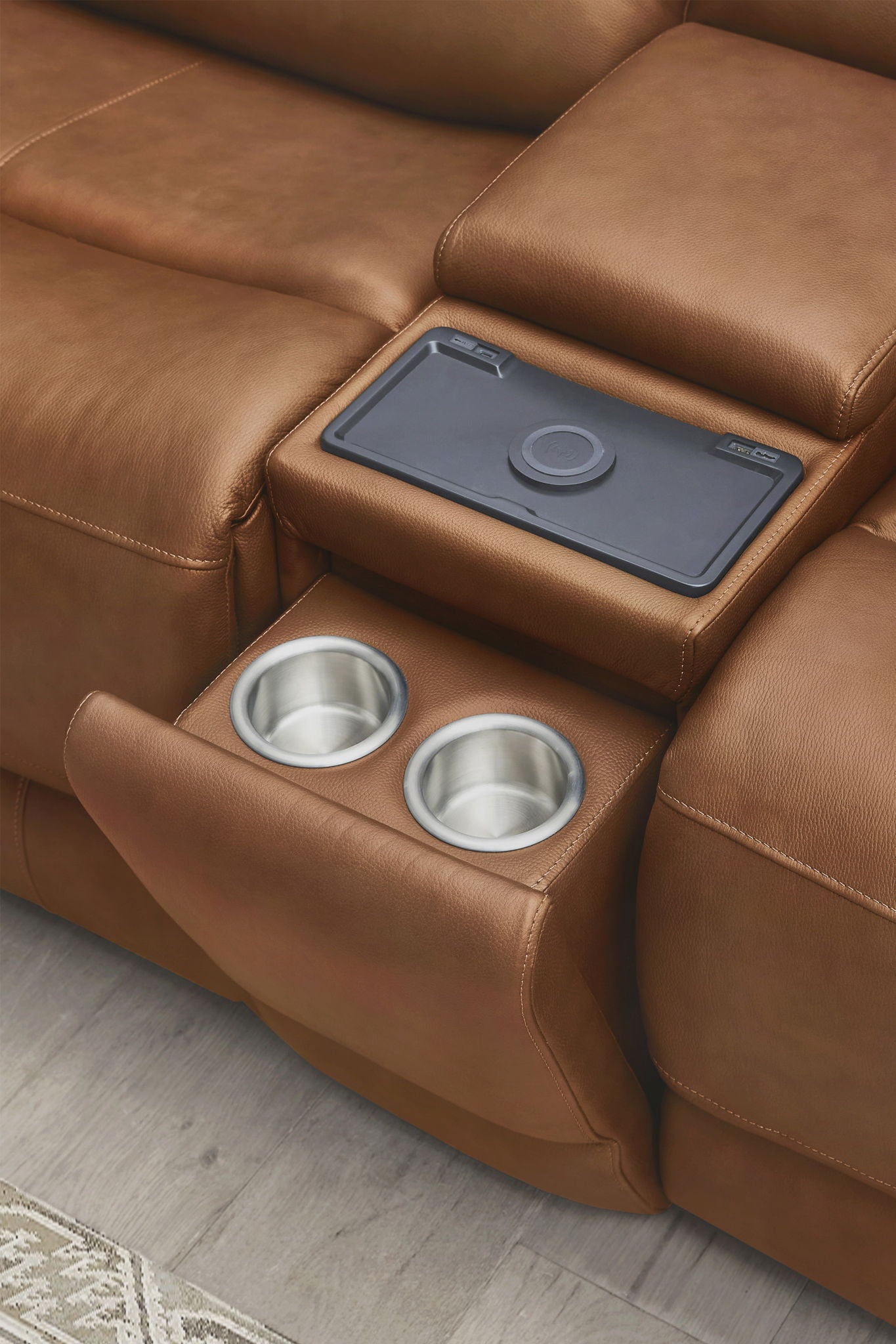 Belmont - Power Zero Gravity Tilt Console Loveseat P3