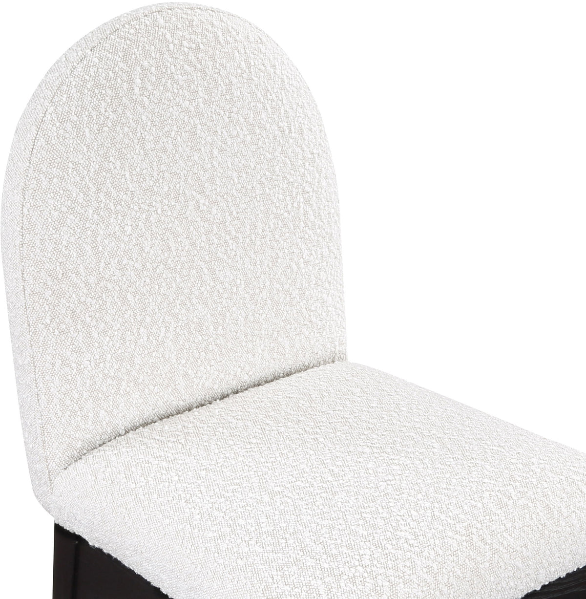 Waldorf - Boucle Dining Side Chair With Black Legs