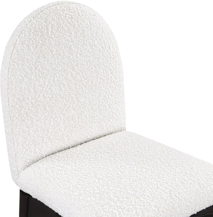 Waldorf - Boucle Dining Side Chair With Black Legs