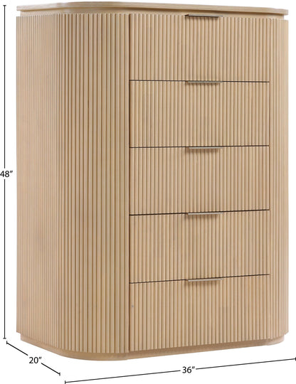 Astrid - Solid Wood And Oak Veneer Chest