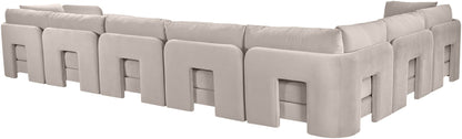 Hammond - Velvet Performance Fabric Upholstered 7 Piece Sectional
