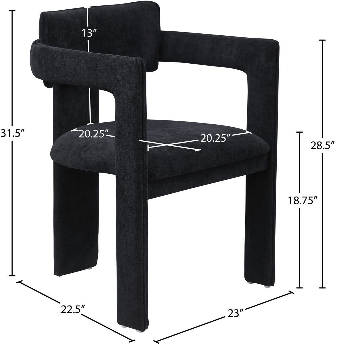 Brenda - Chenille Dining Chair (Set of 2)