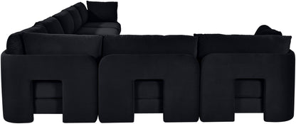 Hammond - Velvet Performance Fabric Upholstered 7 Piece Sectional