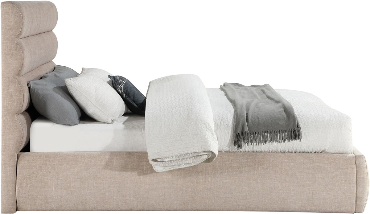Adam - Linen Fabric Bed With 52" Headboard