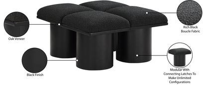 Pavilion - 4 Piece Modular Bench With Black Base