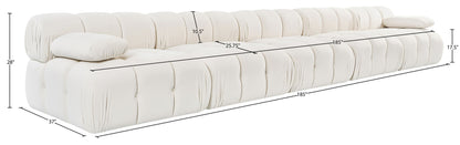 Orin - Velvet 5 Piece Modular Armless Sofa