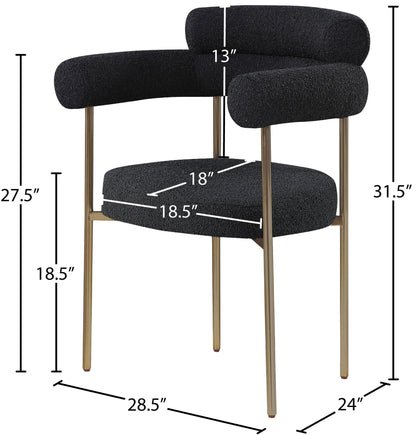 Blake - Boucle Fabric Dining Chair (Set of 2)