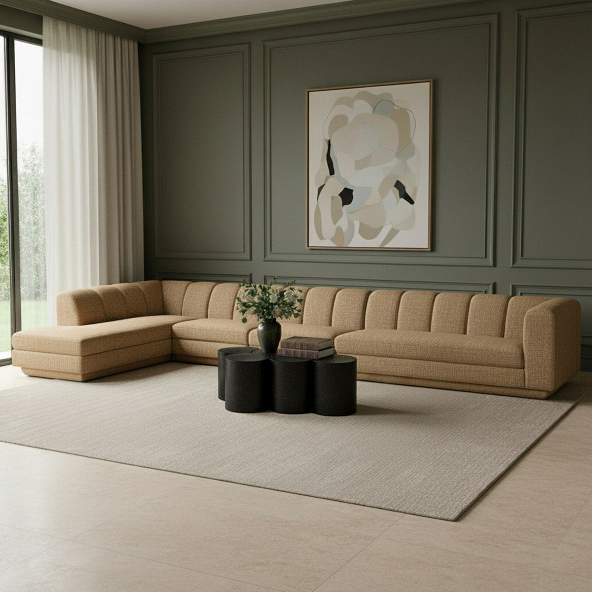 Modari - Sectional - Brown