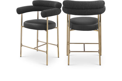 Blake - Counter Stool With Bronze Legs (Set of 2)