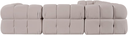 Orin - Velvet 5 Piece Modular Corner Sectional