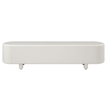Keely - TV Stand - White High Gloss
