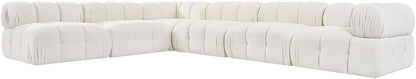 Orin - Velvet 6 Piece Modular L-Shaped Sectional
