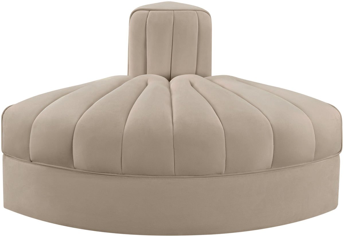 Rummi - Velvet Performance Fabric Upholstered Modular Chair