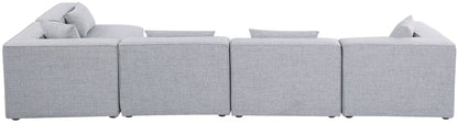 Cube - Linen 5 Piece Modular Sectional