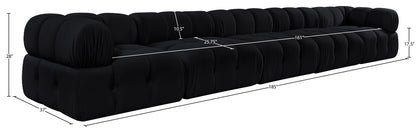 Orin - Fabric Velvet 5 Piece Modular Sofa