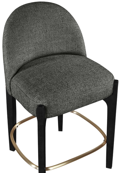 Torino - Counter Stool With Brushed Black Base