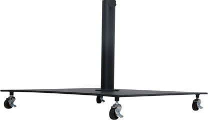 Amalfi - Aluminum Patio Umbrella - Black Base / Black Pole