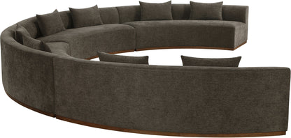 Avanti - Chenille Fabric Upholstered 4 Piece Modular Sectional