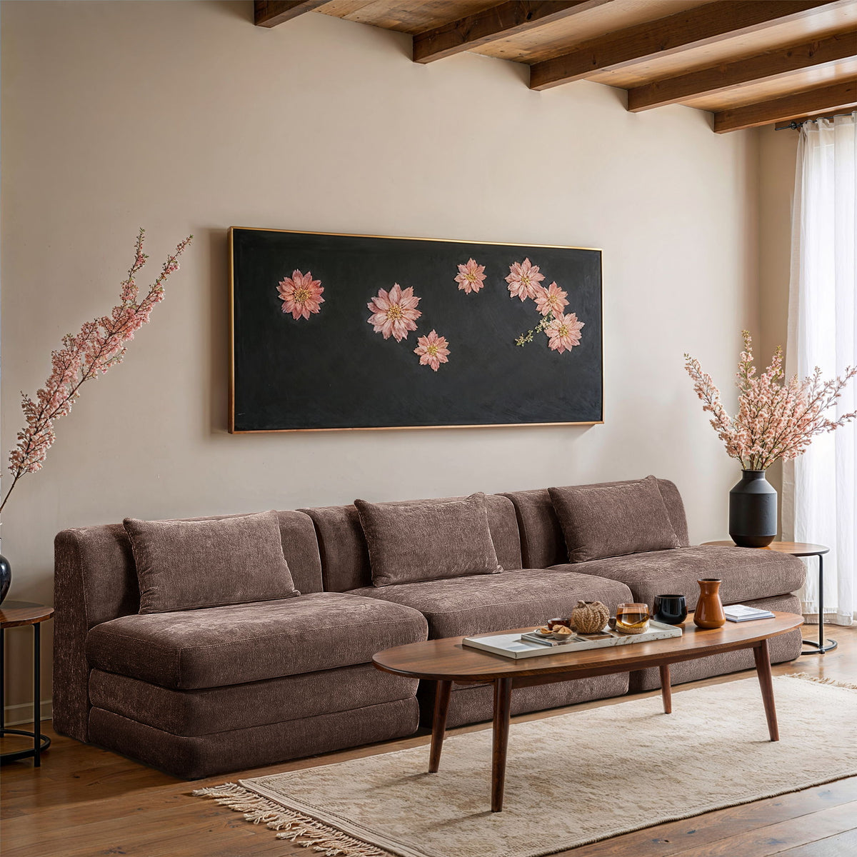 Stellar - 3 Piece 114" Upholstered Modular Armless Sofa