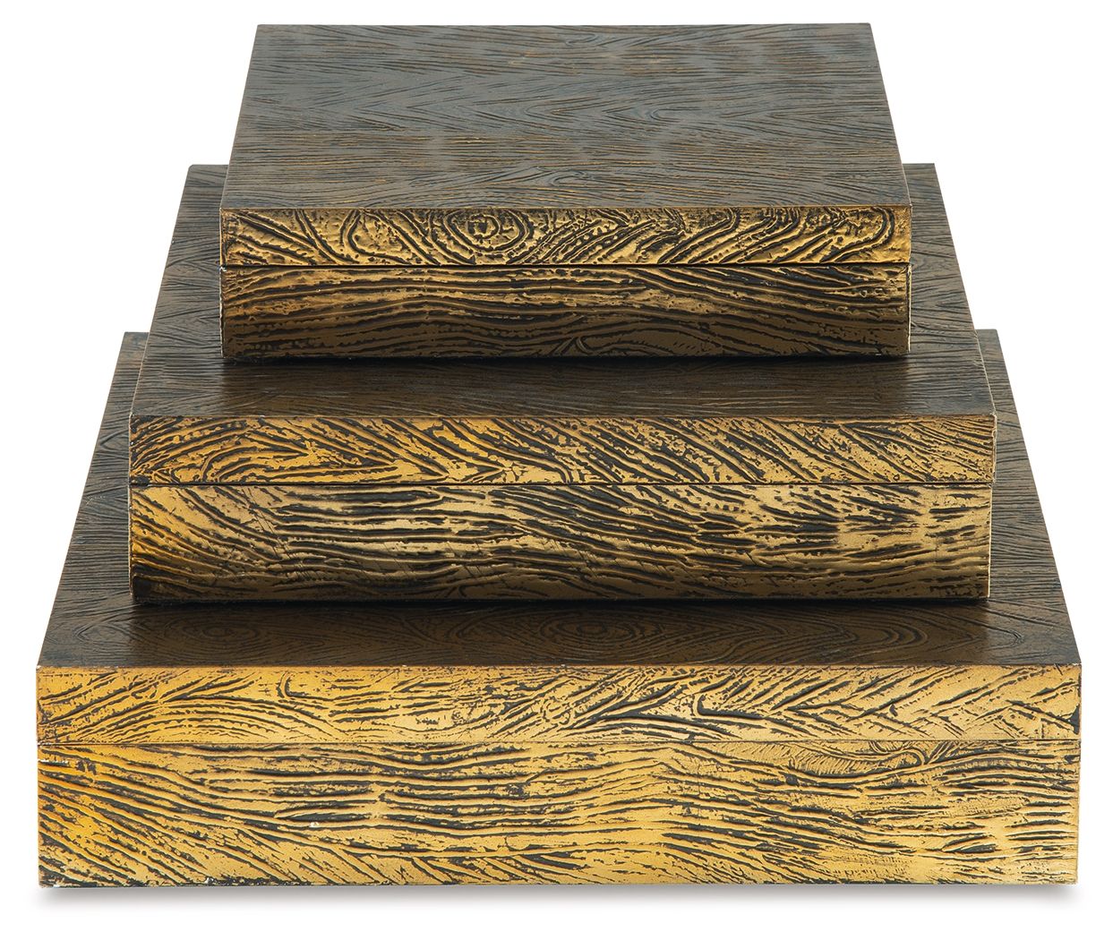 Keldy - Box Set (Set of 3) - Antique Brass Finish