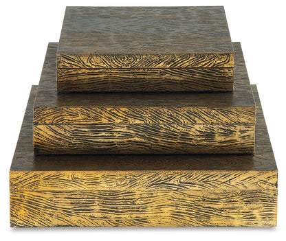 Keldy - Box Set (Set of 3) - Antique Brass Finish