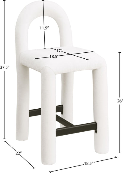Amari - Chenille Fabric Stool