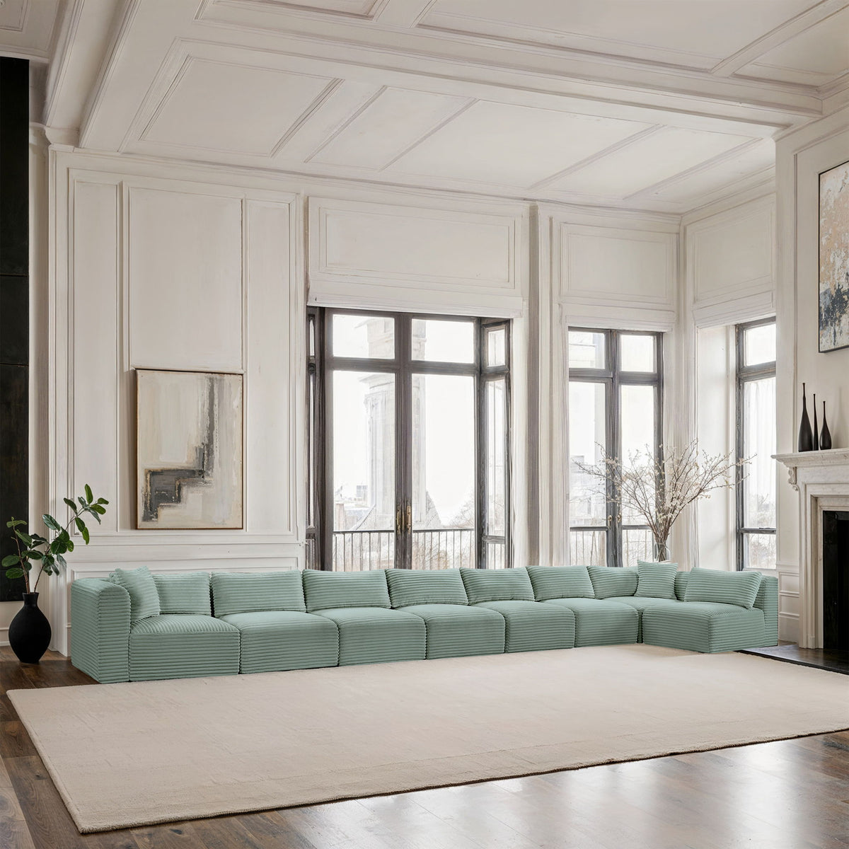 Shaggy - 8 Piece Modular Sectional