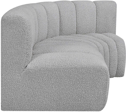 Arc - Boucle Fabric 3 Piece Sofa