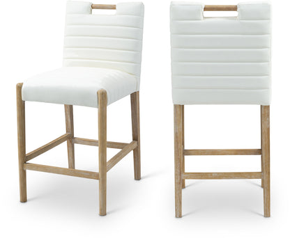 Aimee - Counter Stool - Light Brown Legs