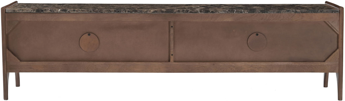 Veya - 71" Genuine Marble And Mango Wood Media Console