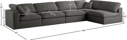 Plush - 5 Piece Modular Sectional