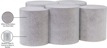 Dimple - 20" 5 Piece Modular Coffee Table - Terazzo Finish
