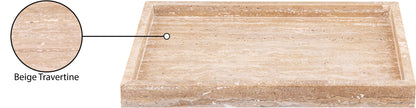 Barletta - Travertine Rectangular Tray - Natural