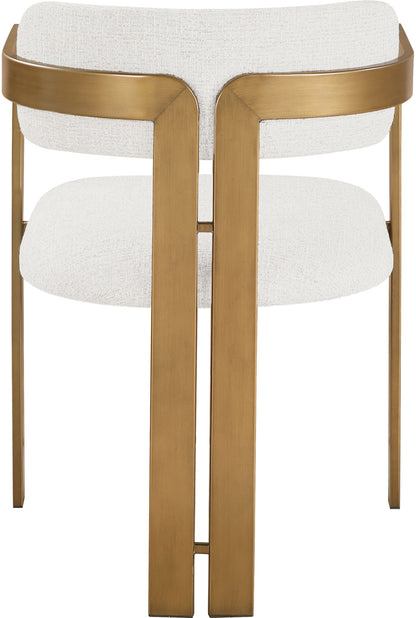Aurum - Linen Textured Fabric Upholstered Dining Chair (Set of 2)
