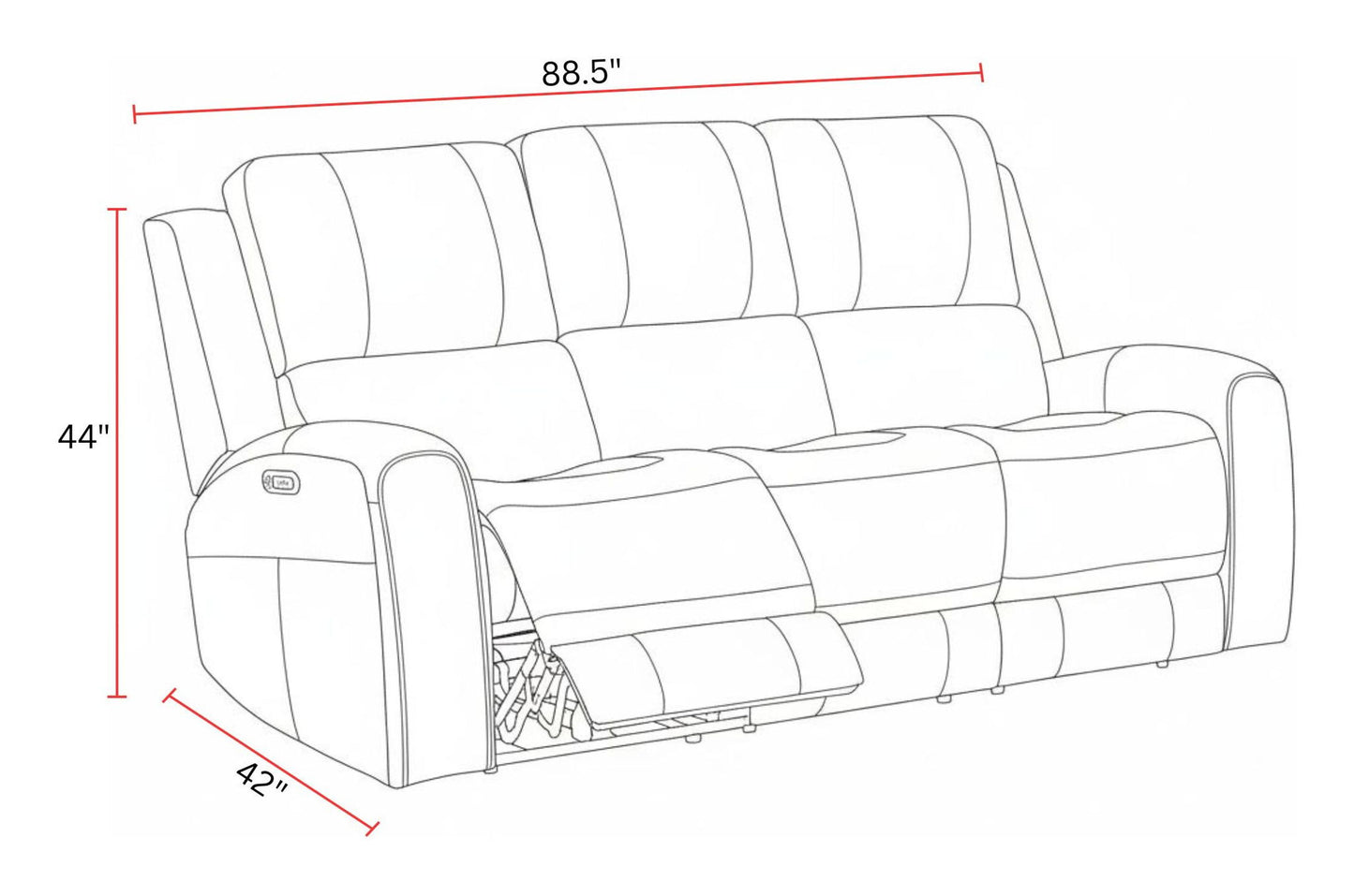 Belmont - Zero Gravity Power Reclining Living Room Set