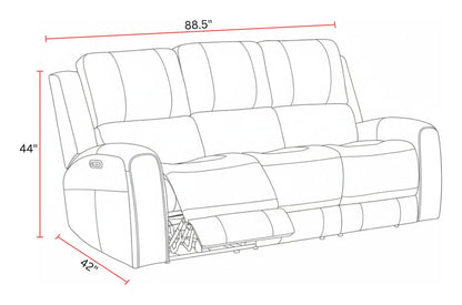 Belmont - Zero Gravity Power Reclining Living Room Set