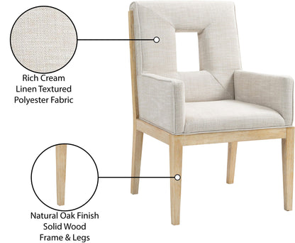 Gwendolyn - Dining Arm Chair With Natural Frame