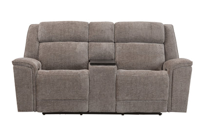 Colton - Power Zero Gravity Console Loveseat With Immersive Audio P3 - Branson Tweed