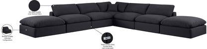Comfy - 7 Piece Linen Modular Corner Sectional