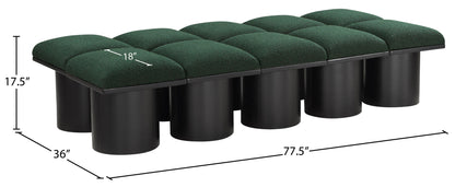 Pavilion - 10 Piece Modular Bench With Black Base