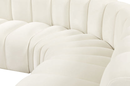 Arc - Velvet 5 Piece Corner Modular Sofa
