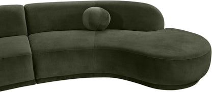 Avra - 192" Velvet Performance Fabric Upholstered Sectional