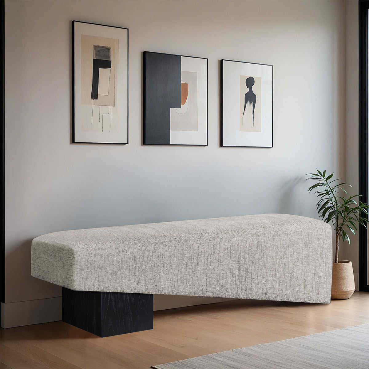 Alora - Bench - Black Base