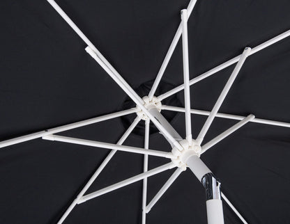 Amalfi - Patio Umbrella - Black Base / White Pole